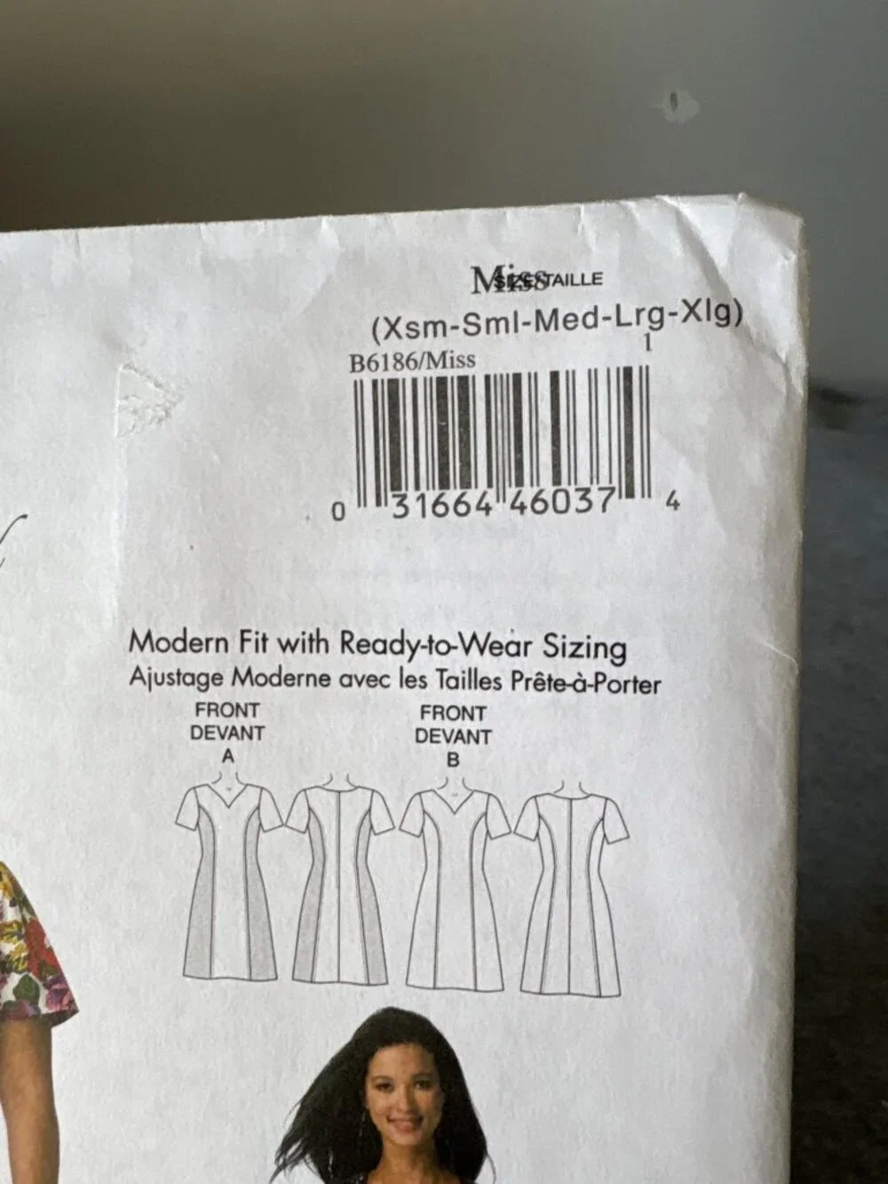 Butterick B6186 Dress Sewing Pattern Size XS-S-M-L-XL Uncut 2015 Modern Fit
